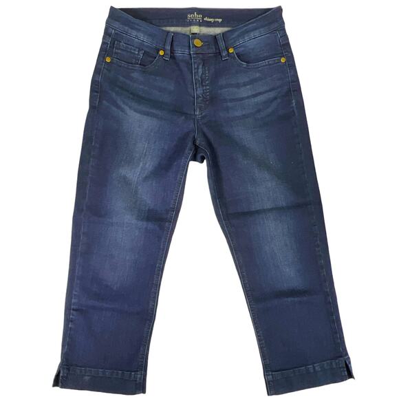 New York & Co. Soho Skinny Crop Capri Jeans Size 4 - Picture 1 of 15